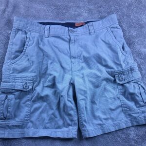 Men's Light Blue Cargo Shorts - Casual Summer Style